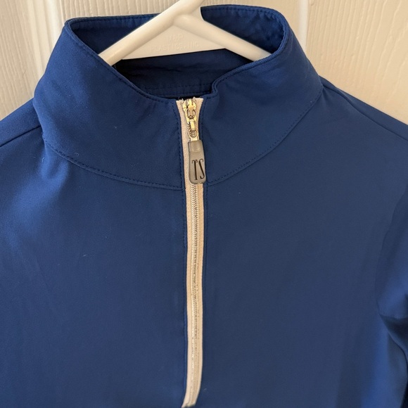 Tailored sportsman Blue Quarter-Zip ice fil sunshirt - Picture 2 of 5